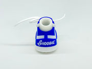 Blue & White Golf Bag Stand Shoes