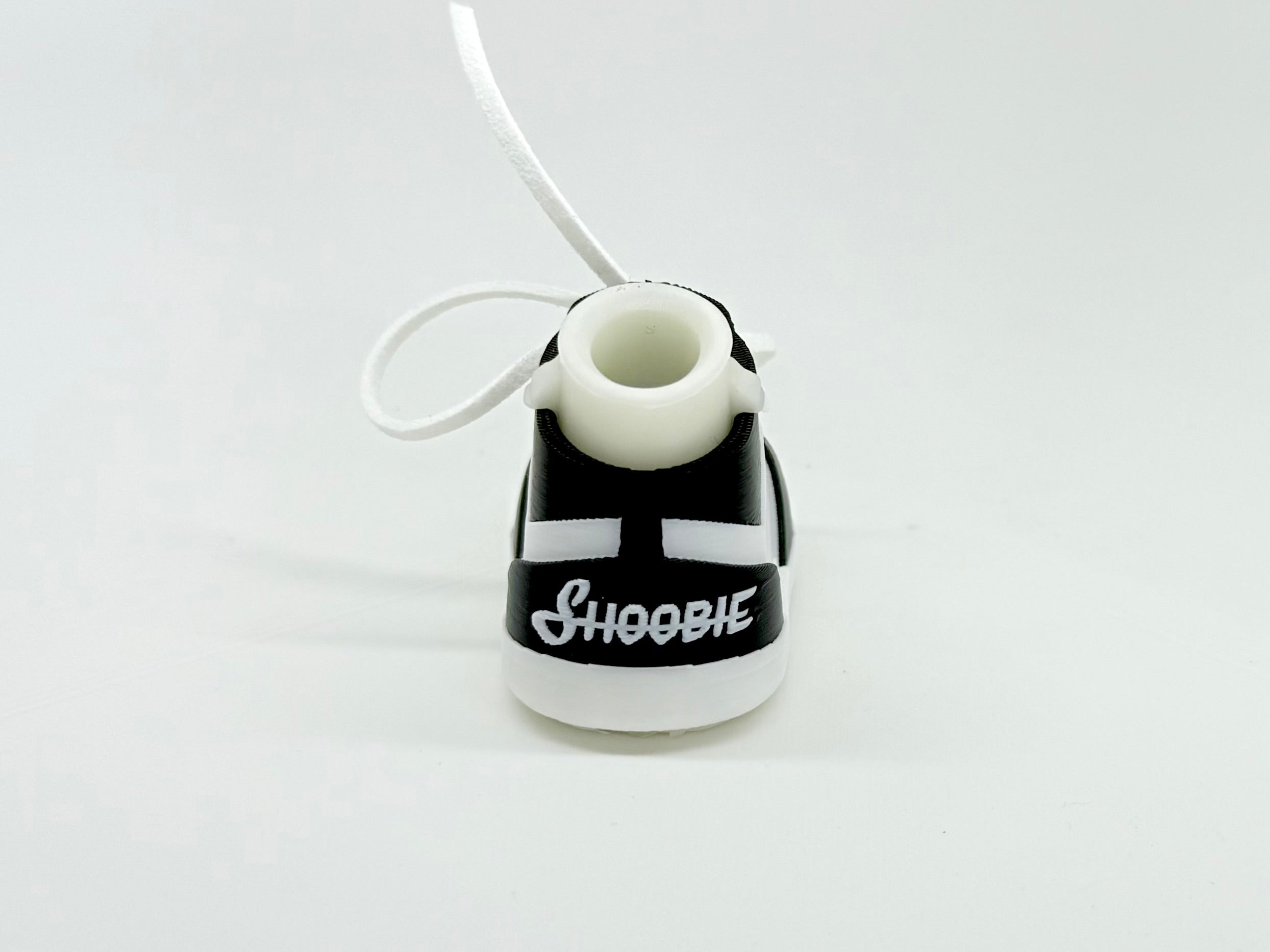 Black &amp; White Golf Bag Stand Shoes