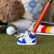 Blue & White Golf Bag Stand Shoes