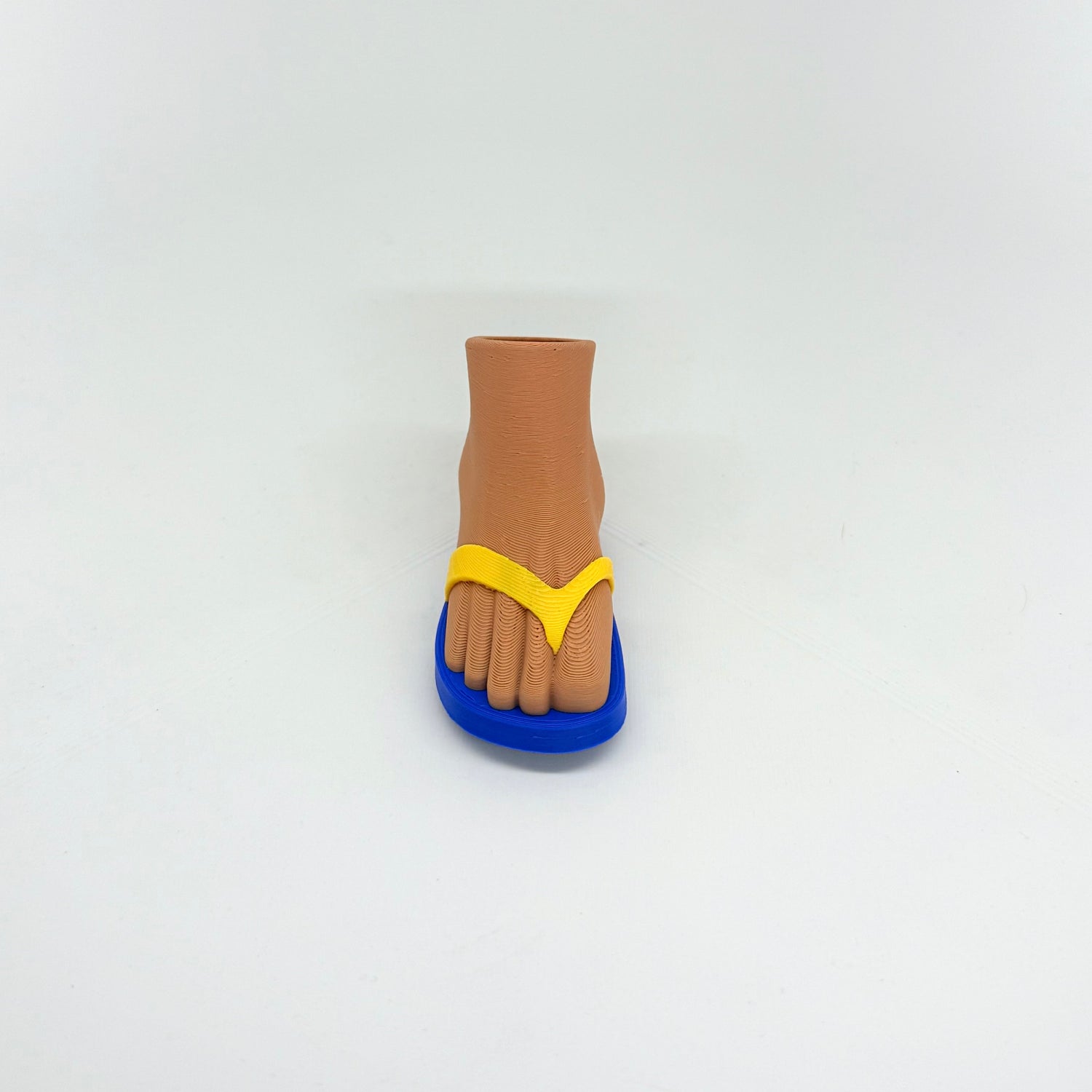 Blue &amp; Yellow Golf Bag Stand Sandals