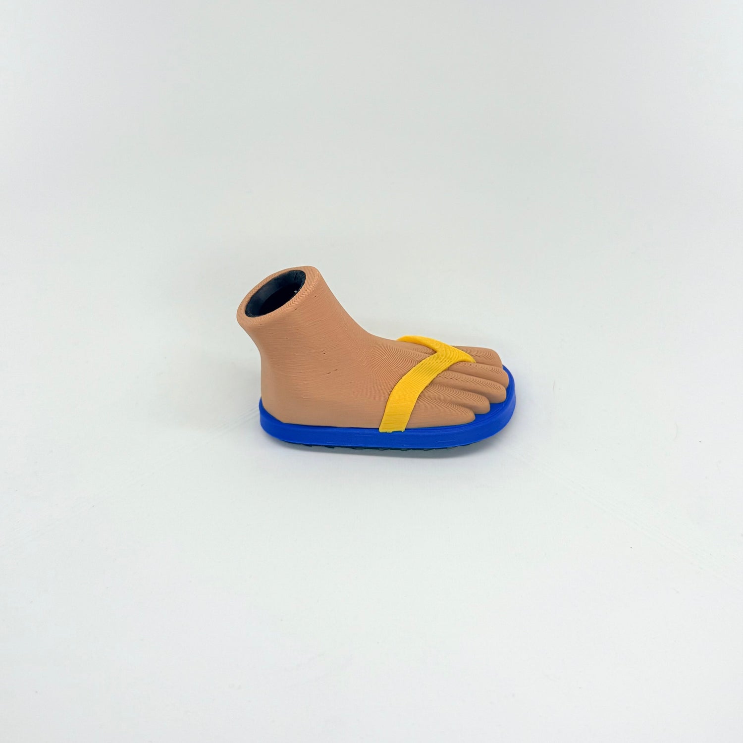 Blue &amp; Yellow Golf Bag Stand Sandals