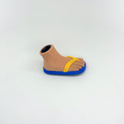 Blue & Yellow Golf Bag Stand Sandals