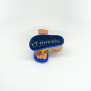 Blue & Yellow Golf Bag Stand Sandals