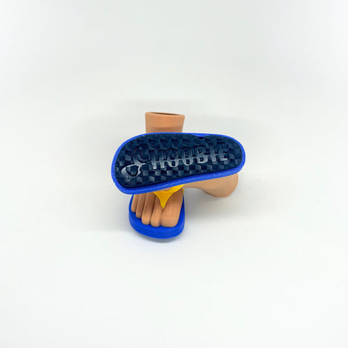 Blue & Yellow Golf Bag Stand Sandals