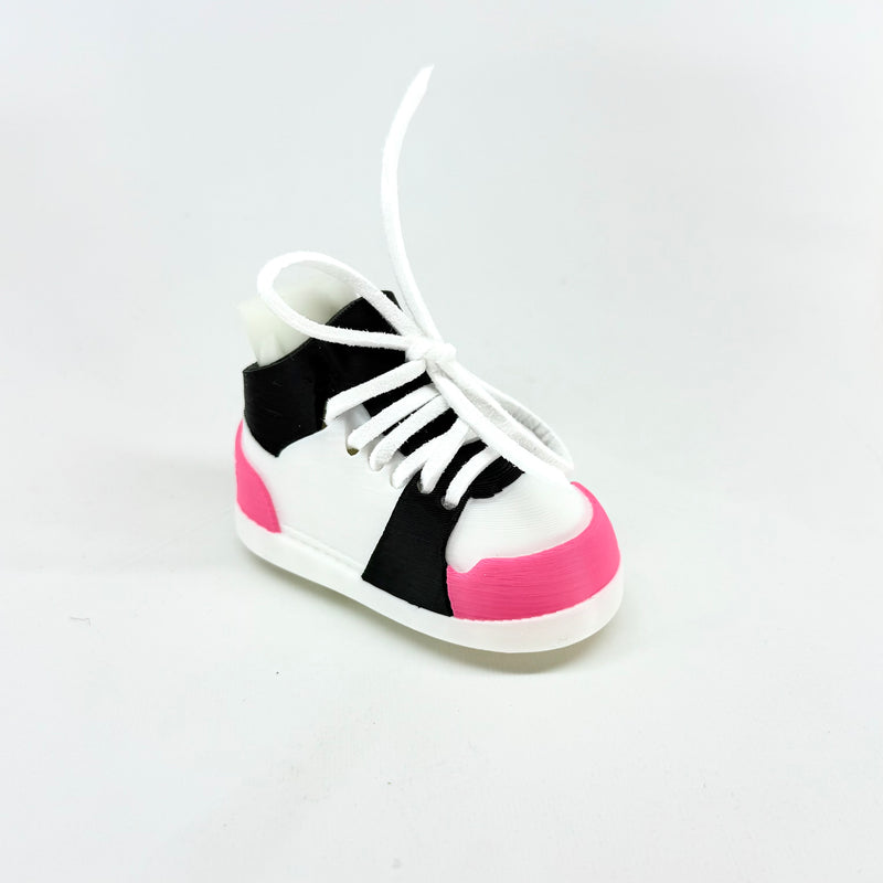 Pink/Black & White Golf Bag Stand Shoes