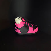 Pink & Black Golf Bag Stand Shoes
