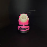 Pink & Black Golf Bag Stand Shoes