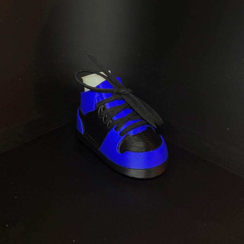 Blue & Black Golf Bag Stand Shoes