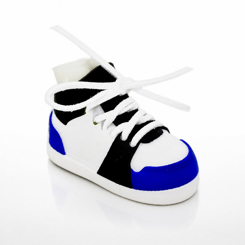 Blue/Black & White Shoe Pair