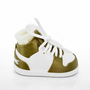 Bronze & White Shoe Pair