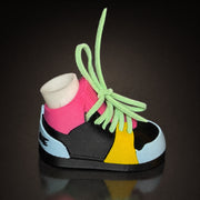 Neon & Black Shoe Pair